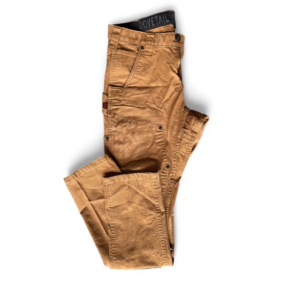Dovetail Workwear Women’s Maven X Saddle work pants, size 8 Brown Canvas - Picture 3 of 11